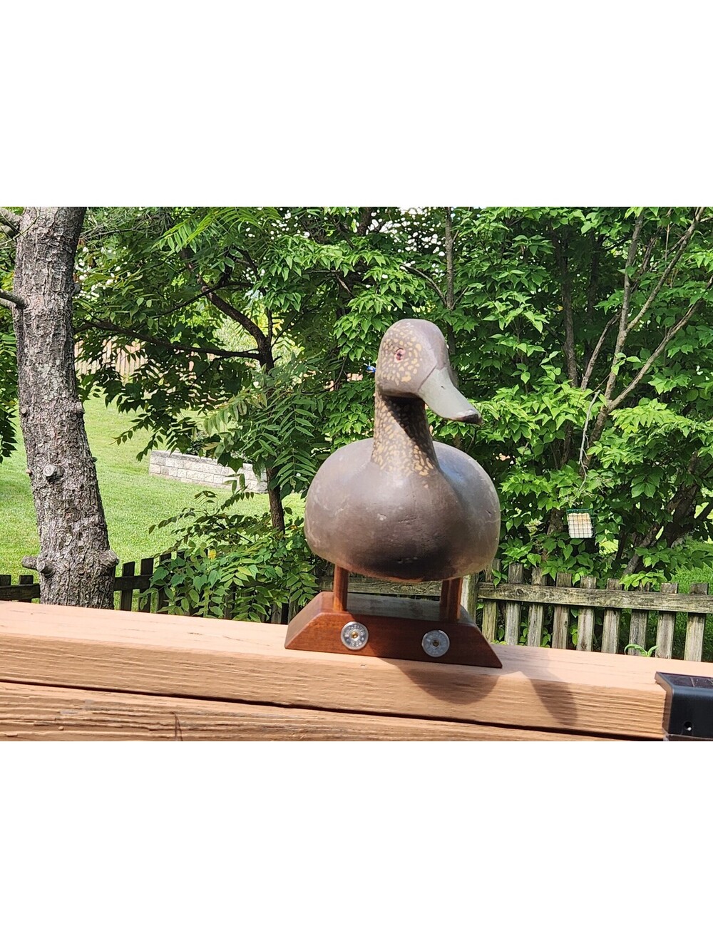 Vintage Hand‑Carved Duck Decoy Wooden Folk Art Waterfowl Collectible